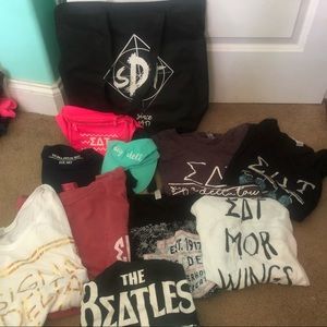 Sigma Delta Tau Tshirt/Accessory Bundle